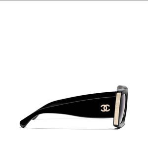 **NWT BLACK AND GOLD CHANEL SUNGLASSES**